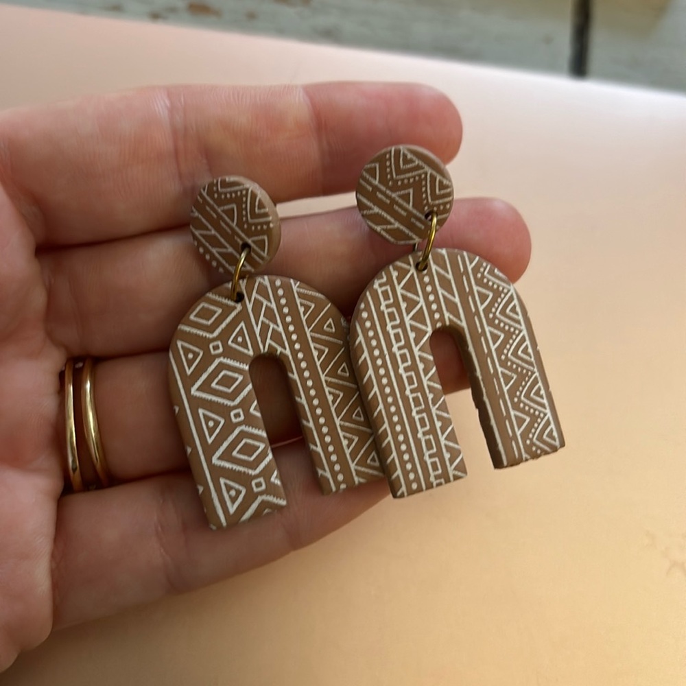Clay earrings